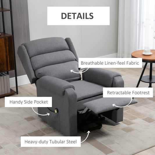 Fauteuil releveur électrique inclinable avec repose-pieds