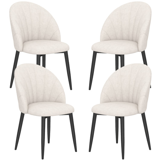 Chaises de salle à manger rembourrées ensemble de 4
