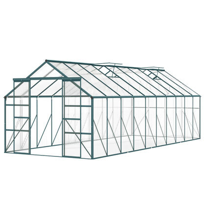 Serre de jardin 6,1 x 2,4 x 2,1 m avec ventilation ajustable