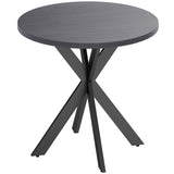 Table à manger ronde contemporaine 74 cm pieds croisés