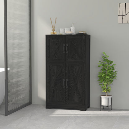 Armoire de cuisine style fermette avec portes de grange