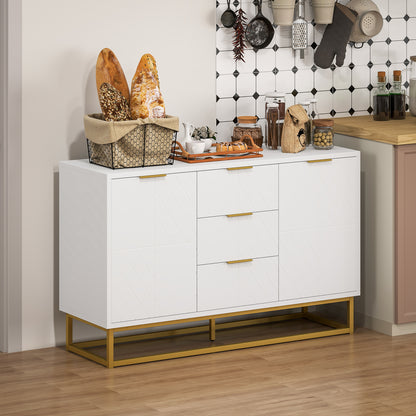 Meuble de rangement 120 cm avec portes et tiroirs