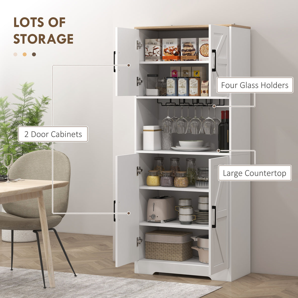 Armoire de cuisine style champêtre avec comptoir