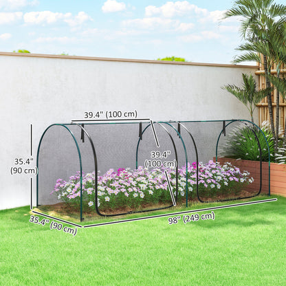 Cage de Protection 8' x 3' avec 3 Portes
