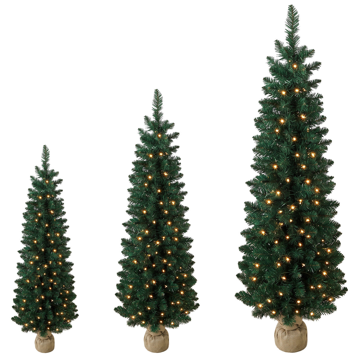 Arbre de Noel crayon artificiel — Lot de 3