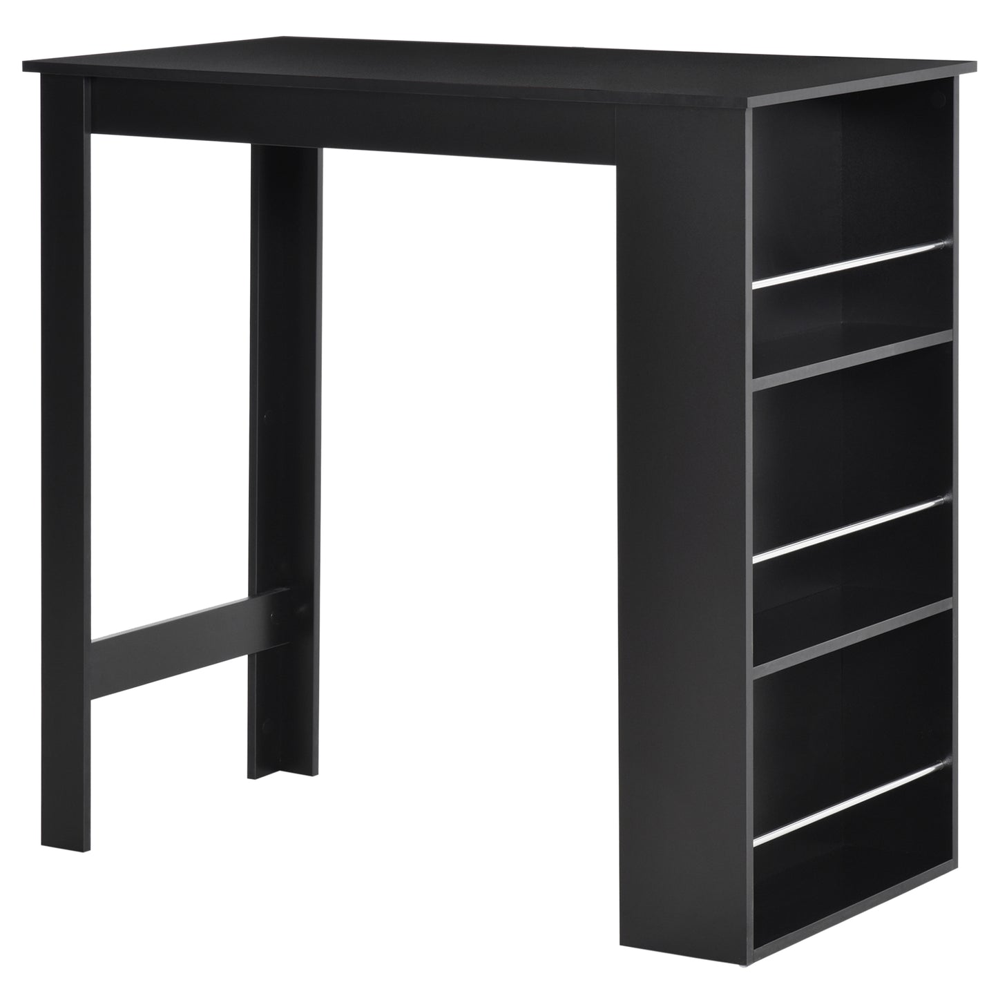 Table haute cuisine 3 tablettes rangement