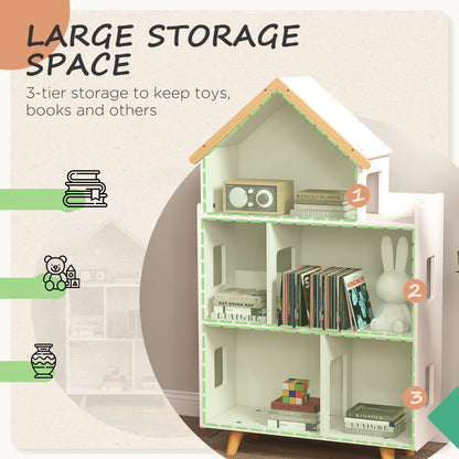 Meuble de rangement pour jouets et livres 3 tablettes