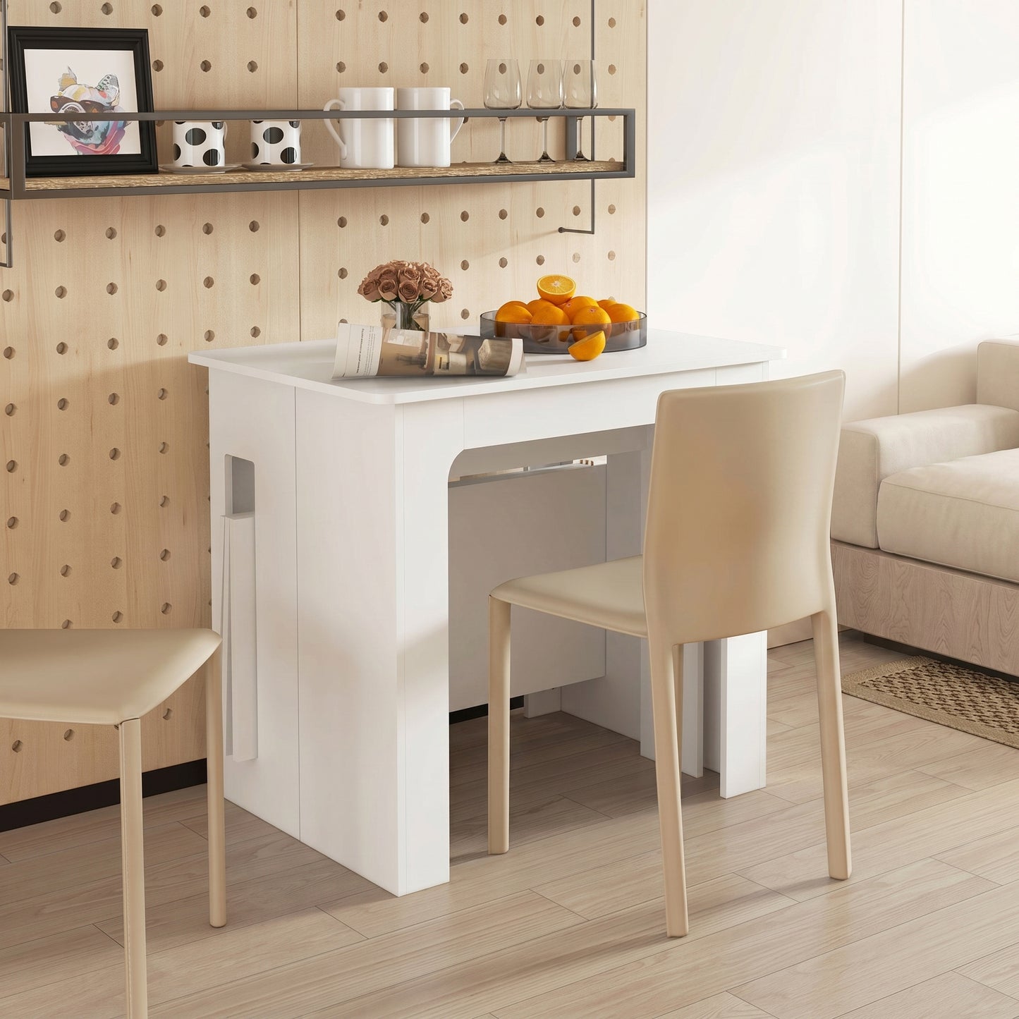 Table à manger extensible 60-180 cm pour 6-8 personnes