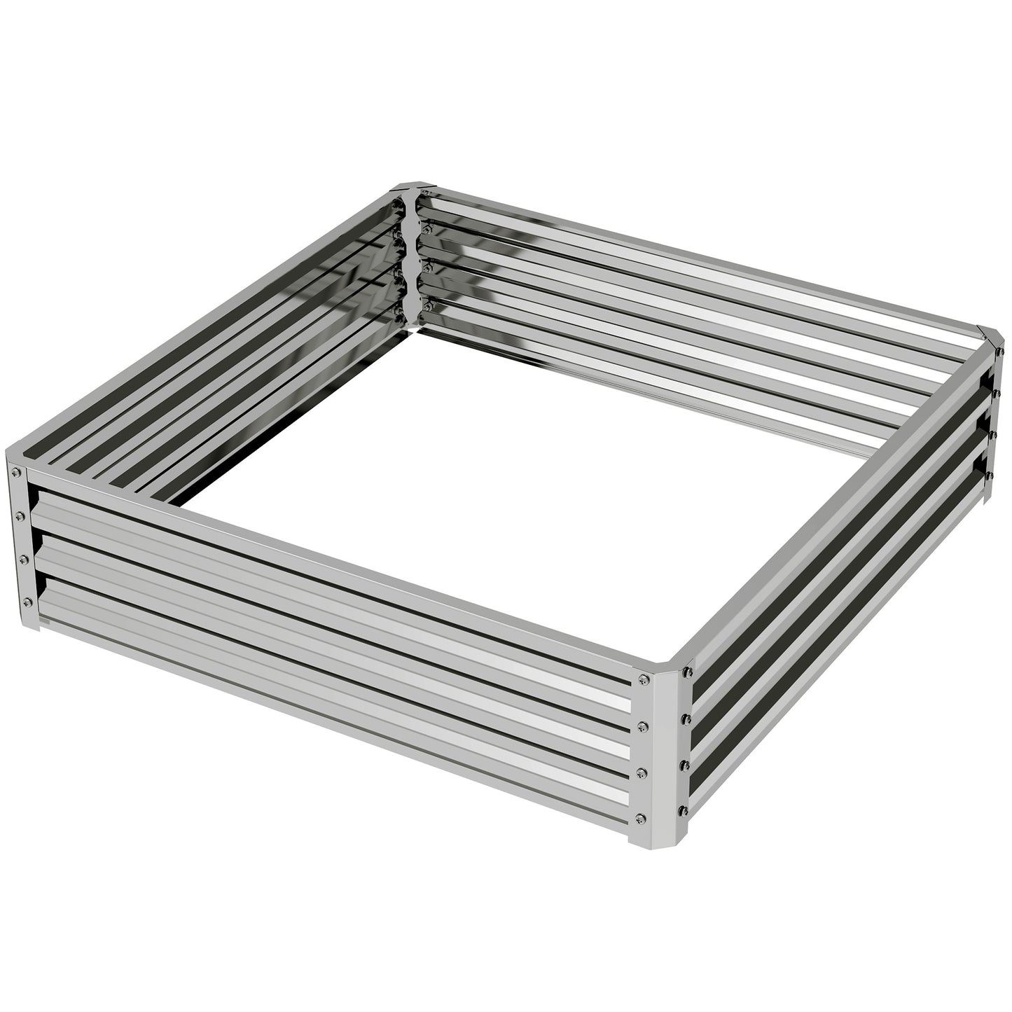 Jardinière surélevée acier galvanisé 120x120x30cm
