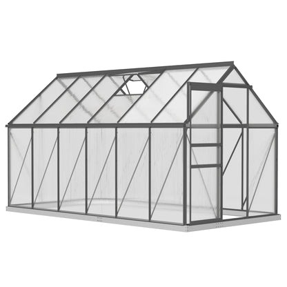 Serre de jardin polycarbonate 183 x 366 x 198 cm