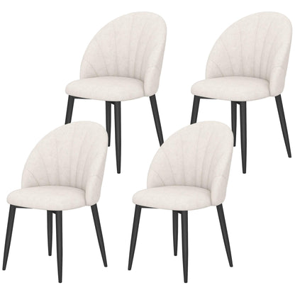 Chaises de salle à manger rembourrées ensemble de 4