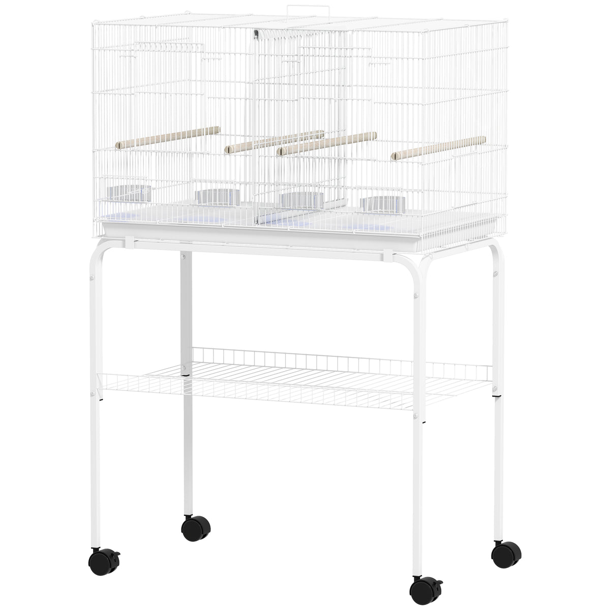 Grande cage à oiseaux pour perruches avec séparateur
