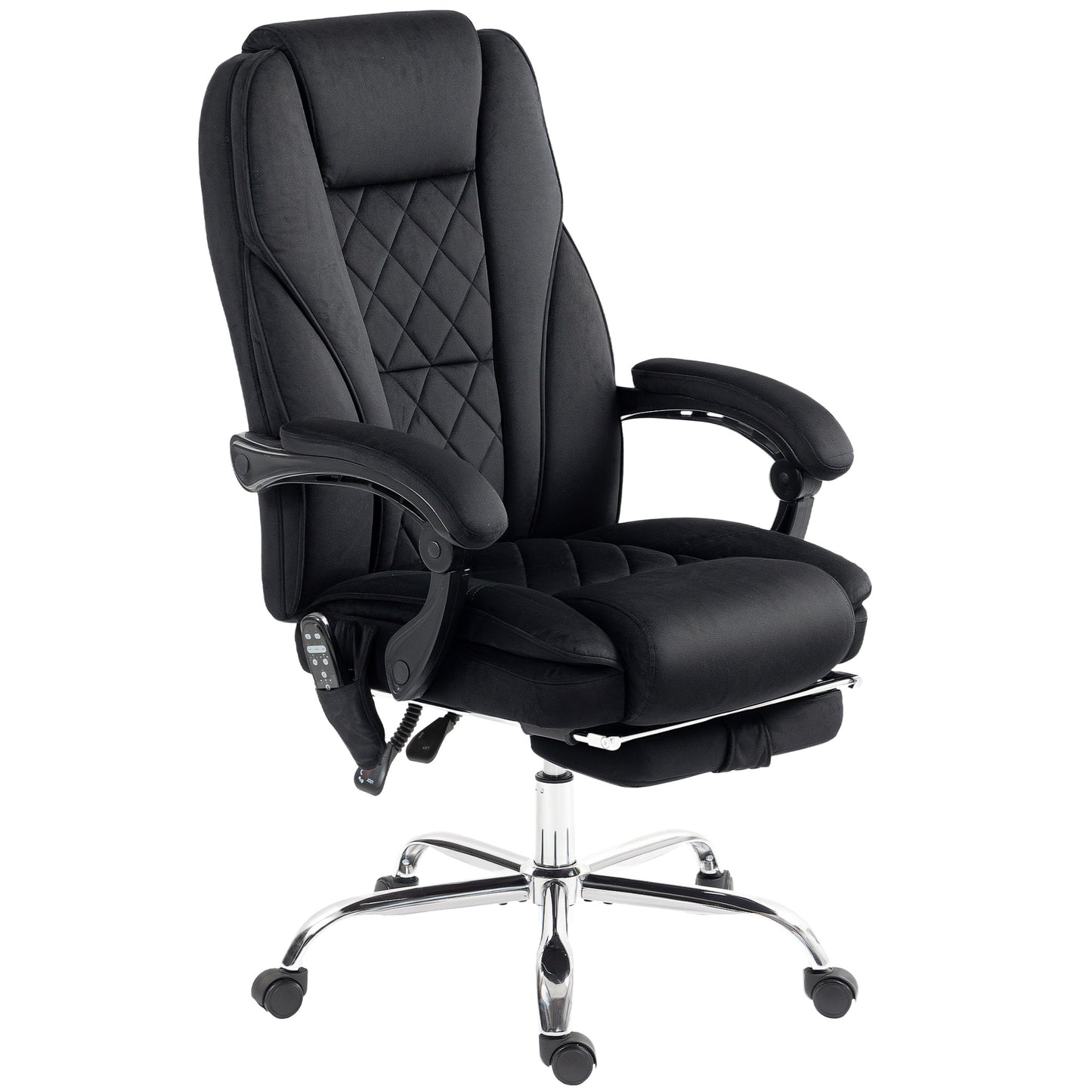Chaise bureau massage inclinable avec repose-pieds ajustable