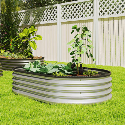 Jardinière surélevée galvanisée modulaire