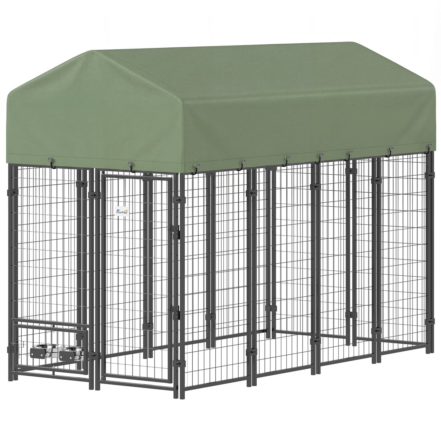 Enclos pour chien extérieur verrouillable acier soudé