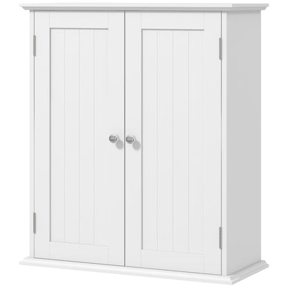 Armoire murale salle de bain 2 portes tablette ajustable