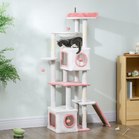 Arbre à chat multiétage griffoir en sisal 165 cm