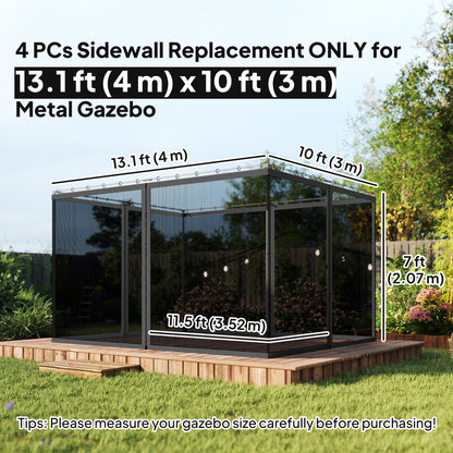 Moustiquaire de remplacement pour gazebo 10' x 13'