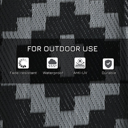 Tapis extérieur réversible imperméable 274 x 549 cm