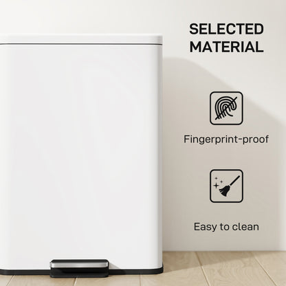 Poubelle à pédale en acier inoxydable 20 L