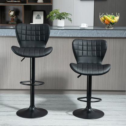 Tabourets de bar pivotants rembourrés — Ensemble de 2