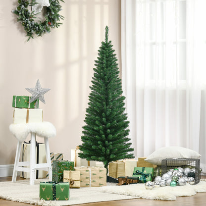 Sapin de Noël artificiel mince style crayon 6 pi