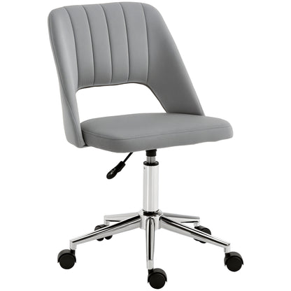 Chaise de bureau mi-hauteur velours forme festonnée pivotante