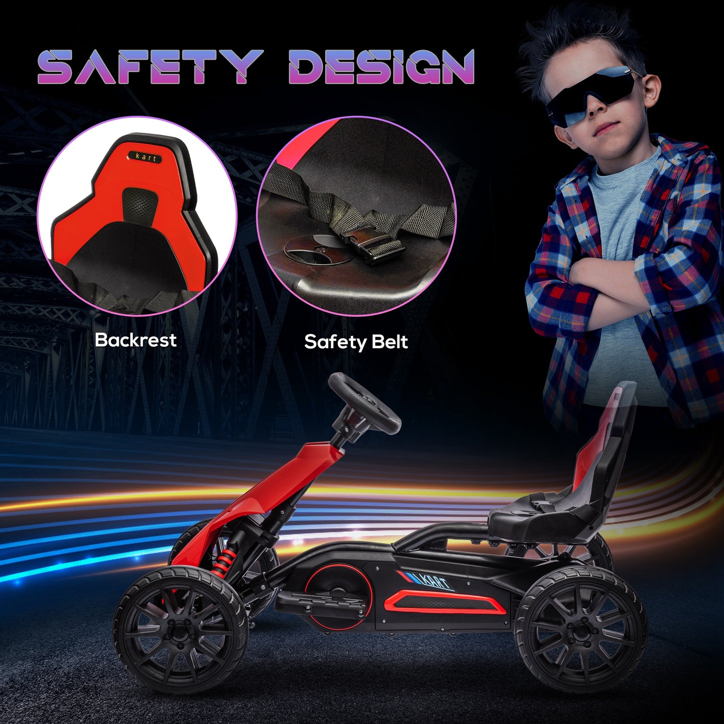 Karting électrique enfant 12V 7Ah tout-terrain