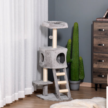 Arbre à chat multiétage avec condo et griffoirs en sisal