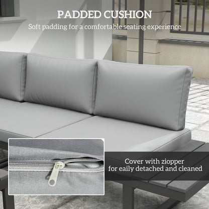 Ensemble mobilier patio 4 pièces inclinable