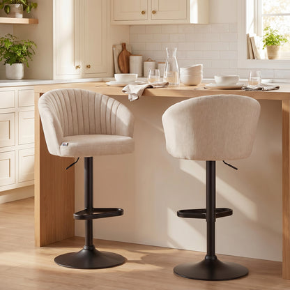 Tabourets de bar pivotants ajustables ensemble de 2