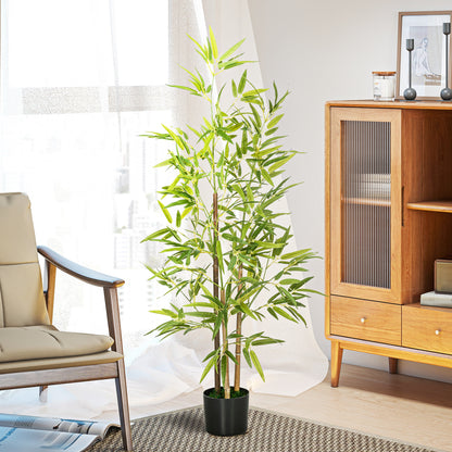 Arbres bambou artificiels en pot 183 cm — lot de 2