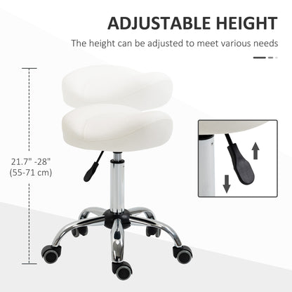 Tabouret selle ergonomique ajustable à roulettes