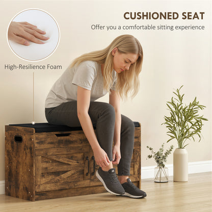 Banc d'entrée avec rangement à chaussures 2 niveaux