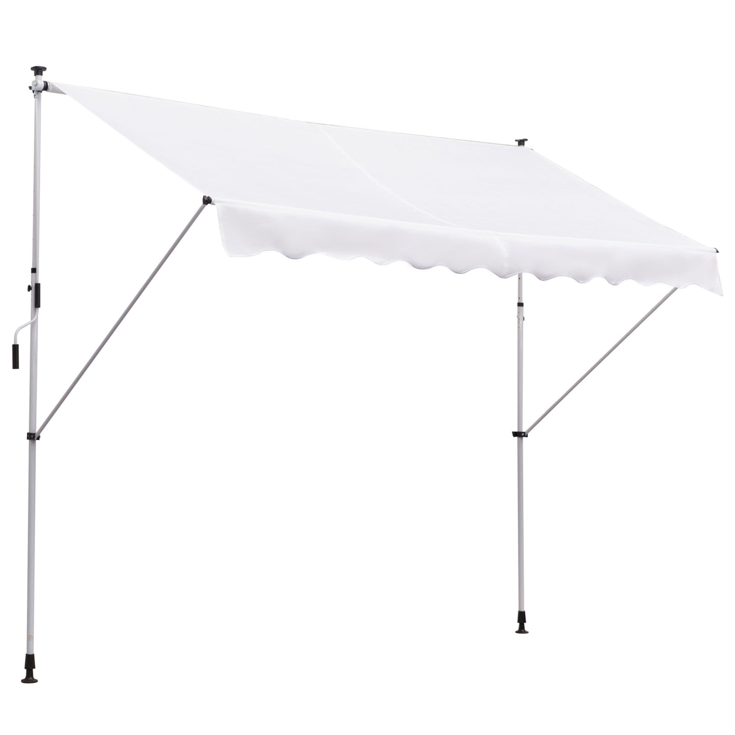 Store rétractable manuel patio sol plafond 305x152cm ajustable