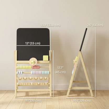 Chevalet d art pour enfants en bois double face