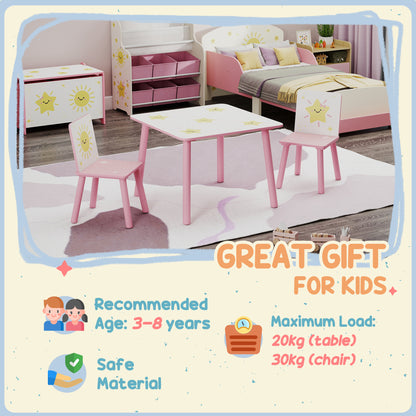 Ensemble table et chaises pour enfants — Lot de 3