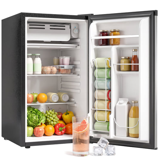 Mini-réfrigérateur compact à une porte avec compartiment congélateur