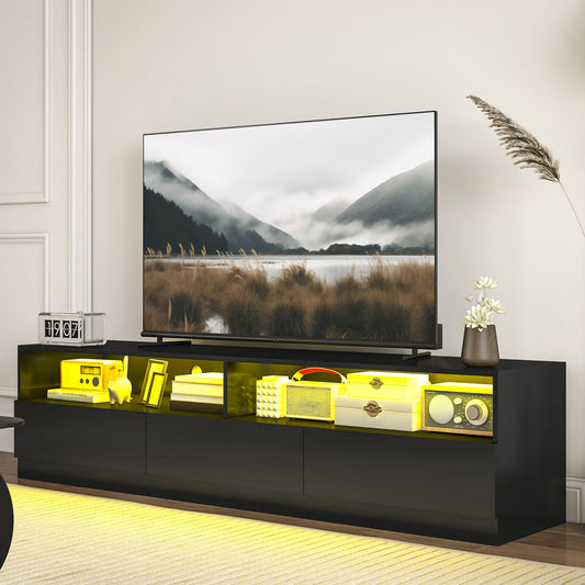 Meuble TV DEL haute brillance pour téléviseurs jusqu'à 75"
