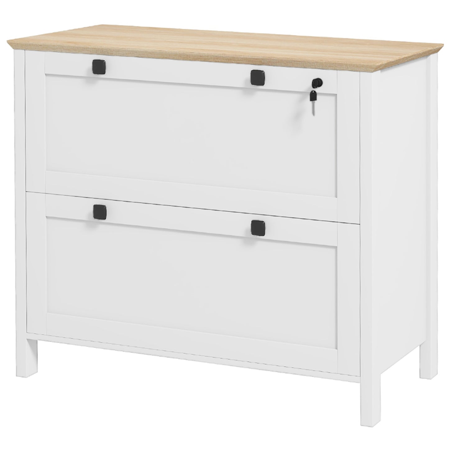 Classeur 2 tiroirs verrouillable avec barre ajustable