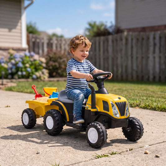 Tracteur électrique pour enfants avec remorque