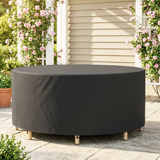 Housse de mobilier patio rond imperméable 214 cm
