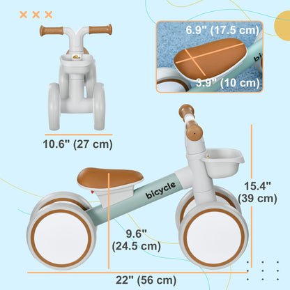 Vélo d'équilibre bébé avec panier amovible