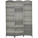 Paravent pliant 3 panneaux en bois de pin