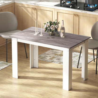 Table à manger 119 cm bois ingénierie 4-6 personnes