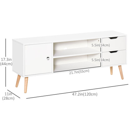 Meuble TV style scandinave pour téléviseurs de 127 cm max