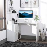 Bureau d'ordinateur en L convertible