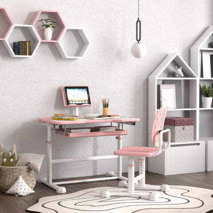 Ensemble bureau et chaise réglables pour enfants — Lot de 2