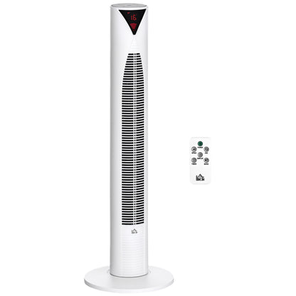 Ventilateur tour oscillant 3 vitesses minuterie 12h télécommande