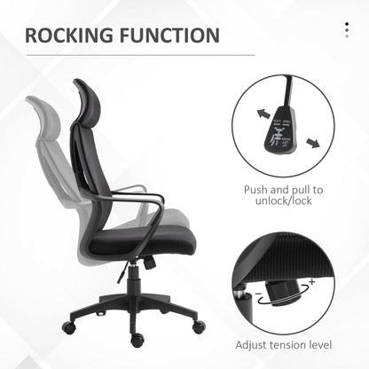 Chaise de bureau ergonomique appui-tête ajustable